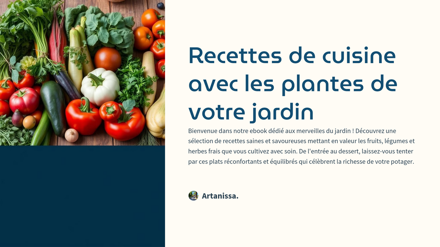 Recettes de cuisine avec les plantes de votre jardin